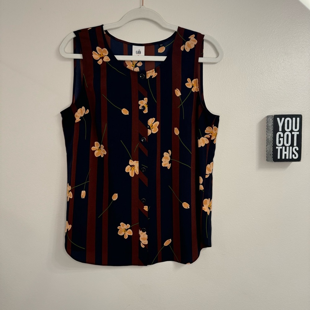 Cabi Style 3600 Scroll Sleeveless Top
